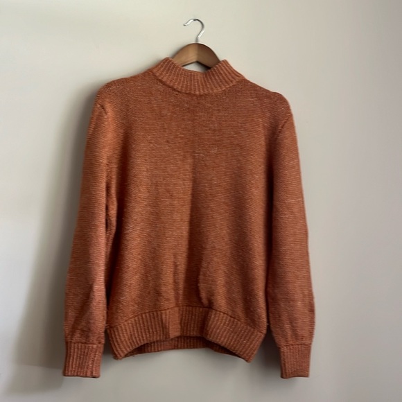 Aerie woven orange turtleneck - Picture 1 of 4